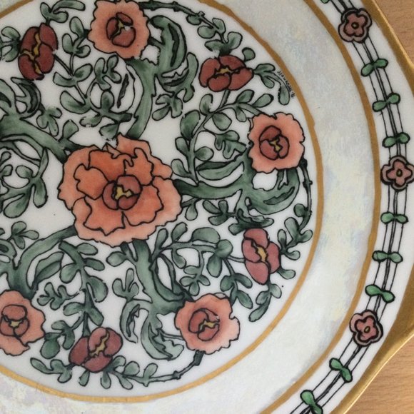 Vtg. Theodore Haviland Limoges France Porcelain Handled Gold Gilt Plate luster - Picture 3 of 7